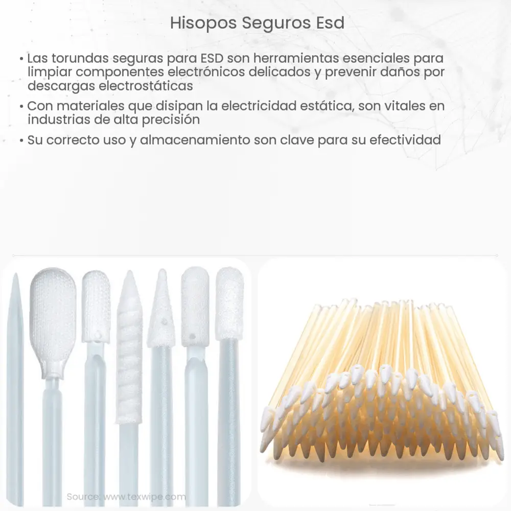Hisopos seguros ESD