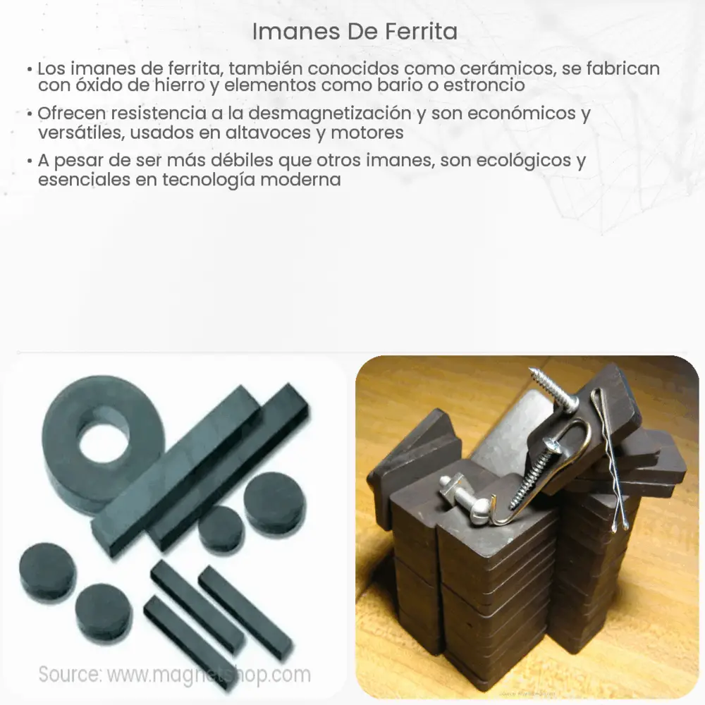 Imanes de ferrita