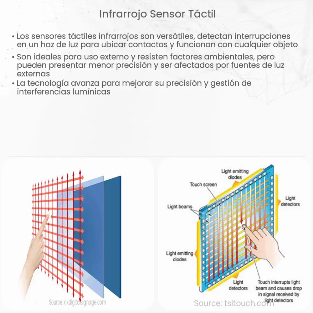 Infrarrojo Sensor táctil