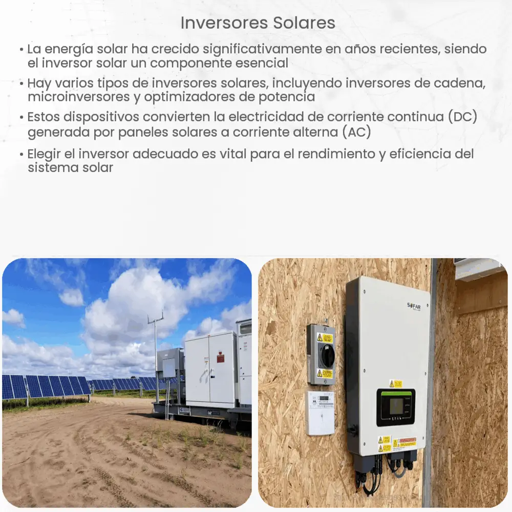 Inversores solares  How it works, Application & Advantages