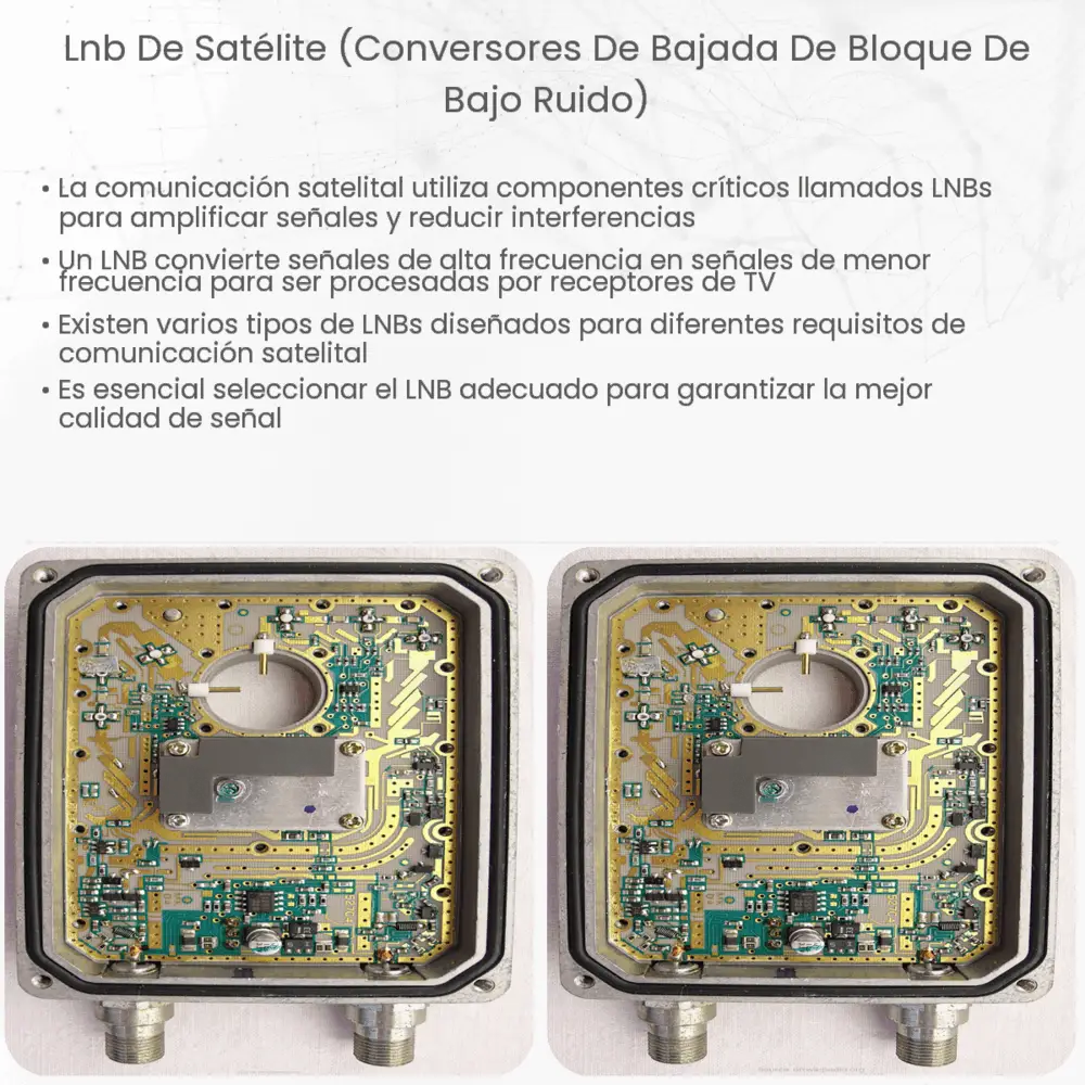LNB de satélite (conversores de bajada de bloque de bajo ruido)