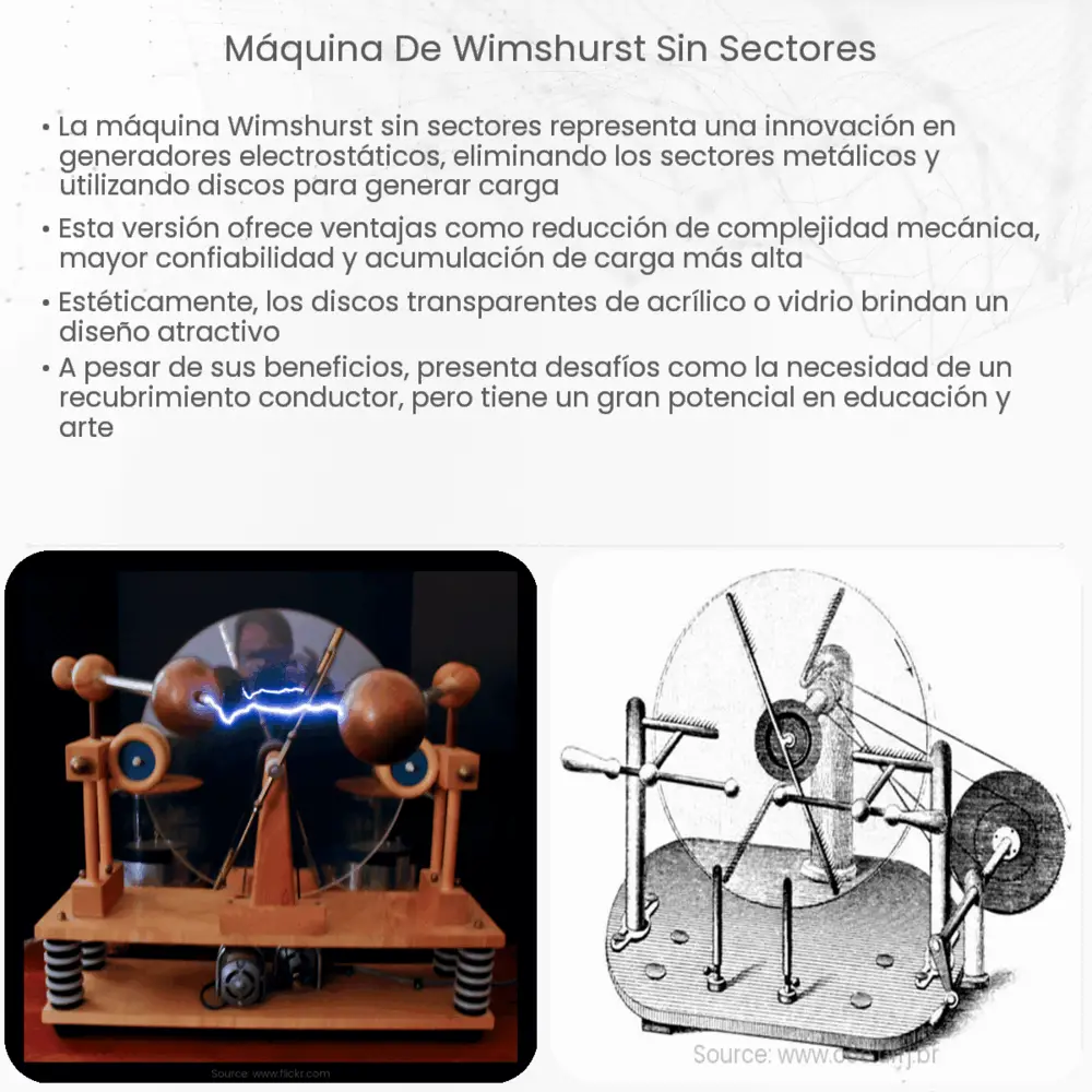 Máquina de Wimshurst sin sectores