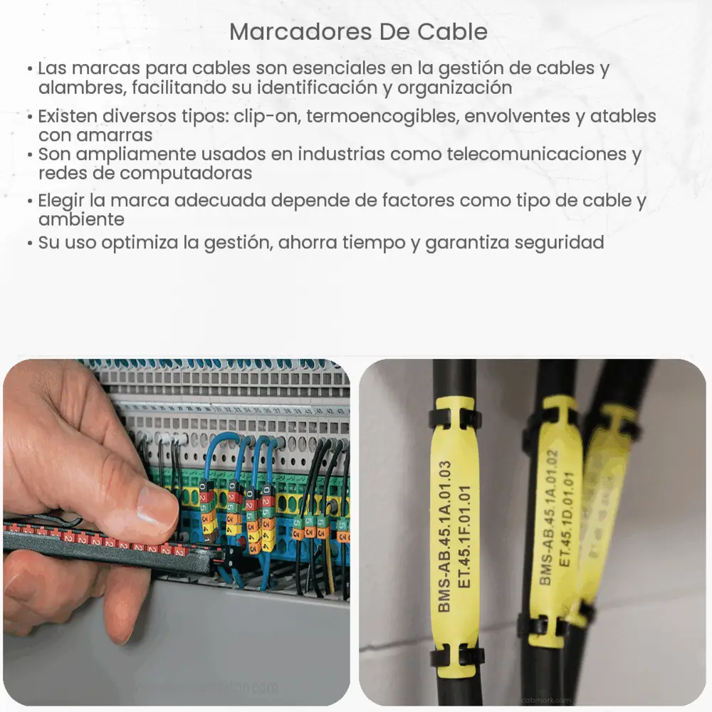 Marcadores de cable