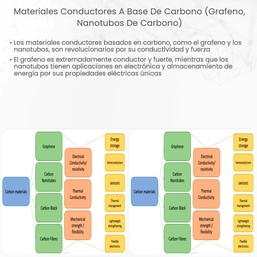 Materiales conductores a base de carbono (grafeno, nanotubos de carbono)