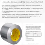 Materiales conductores (p. ej., cobre, aluminio, plata)
