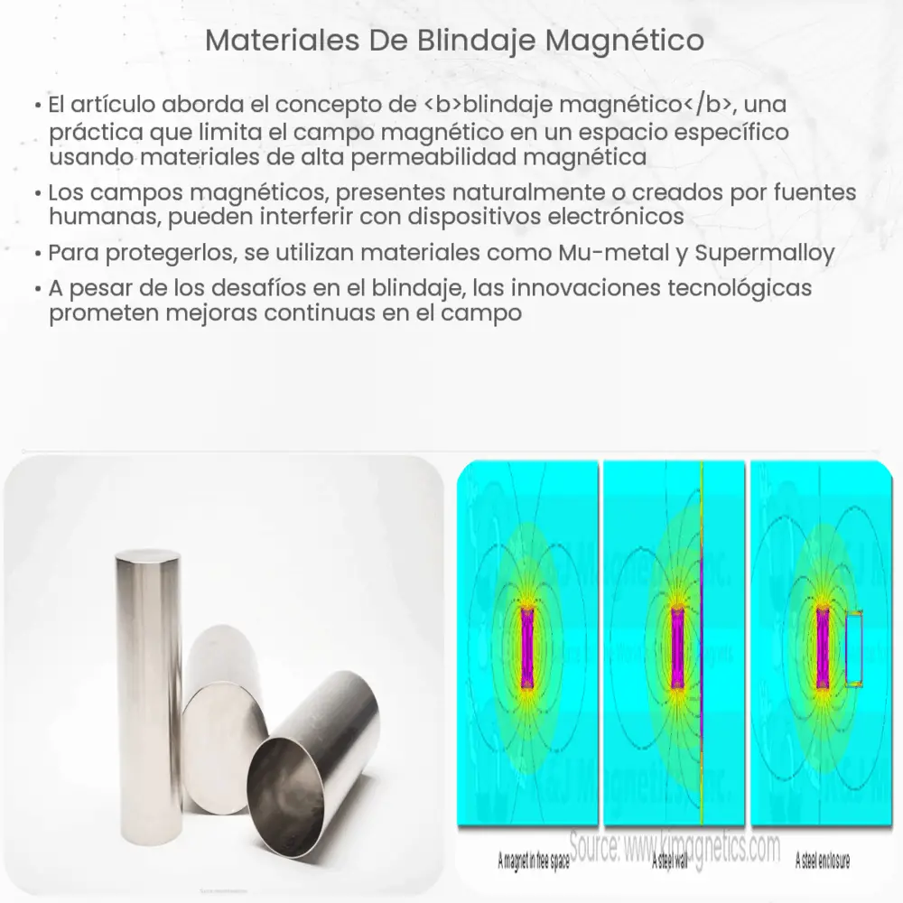 Materiales de blindaje magnético