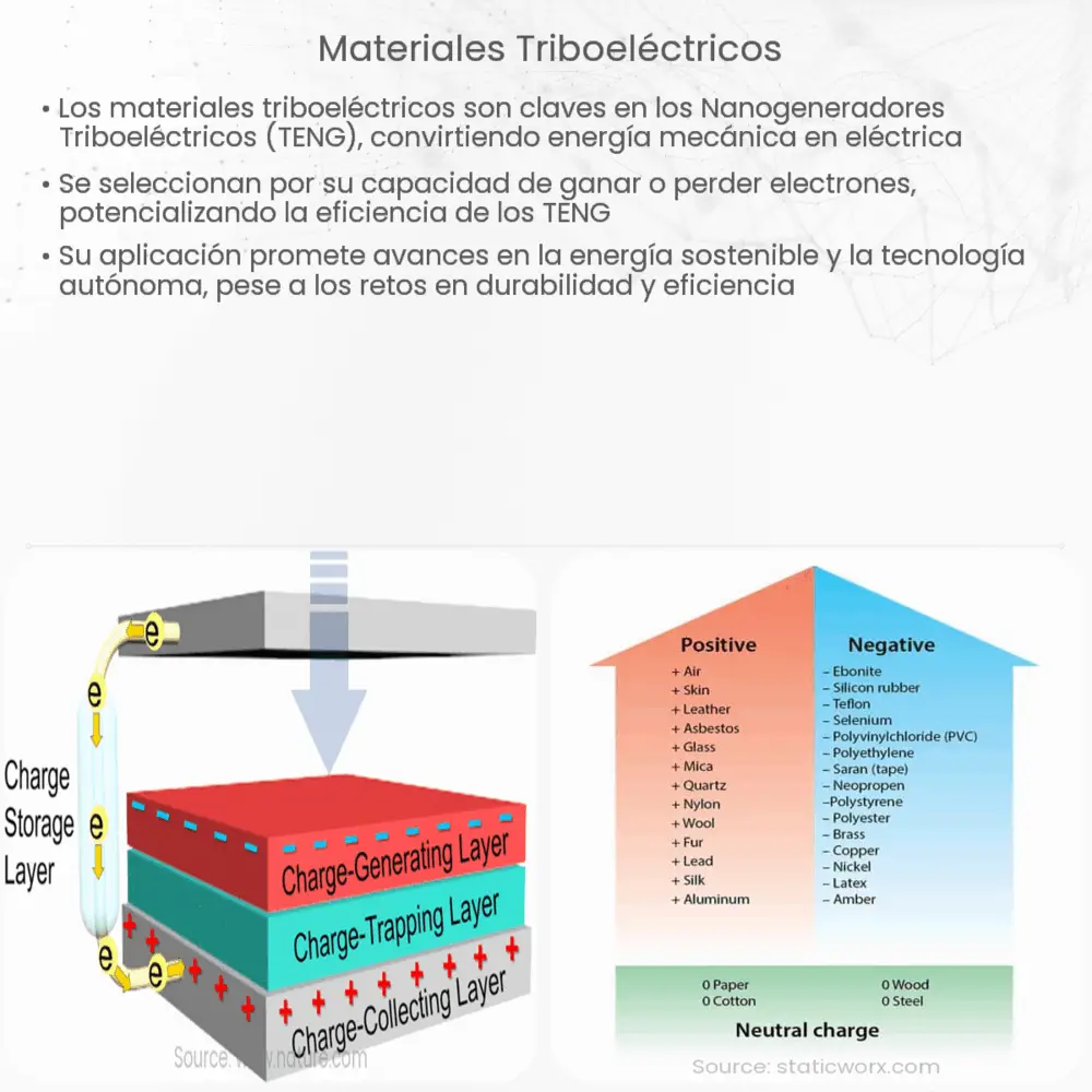 Materiales triboeléctricos