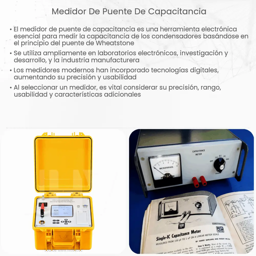 Medidor de puente de capacitancia