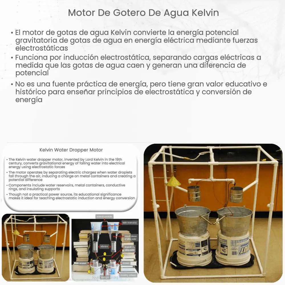 Motor de gotero de agua Kelvin