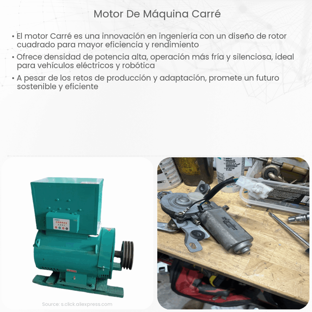 motor de máquina Carré