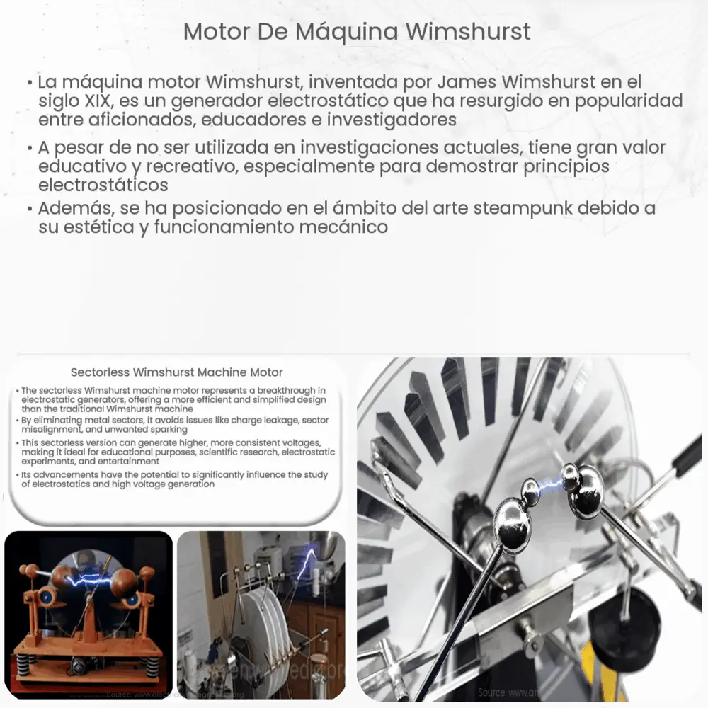 Motor de máquina Wimshurst