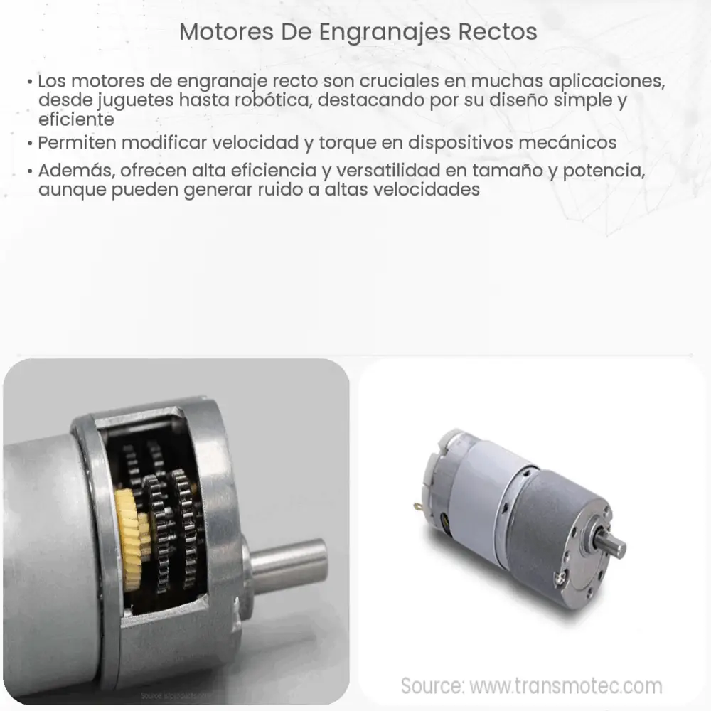 Motores de engranajes rectos