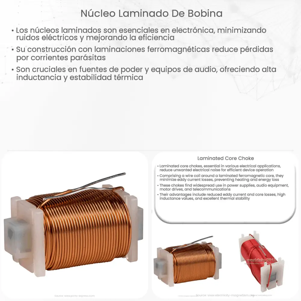 Núcleo laminado de bobina