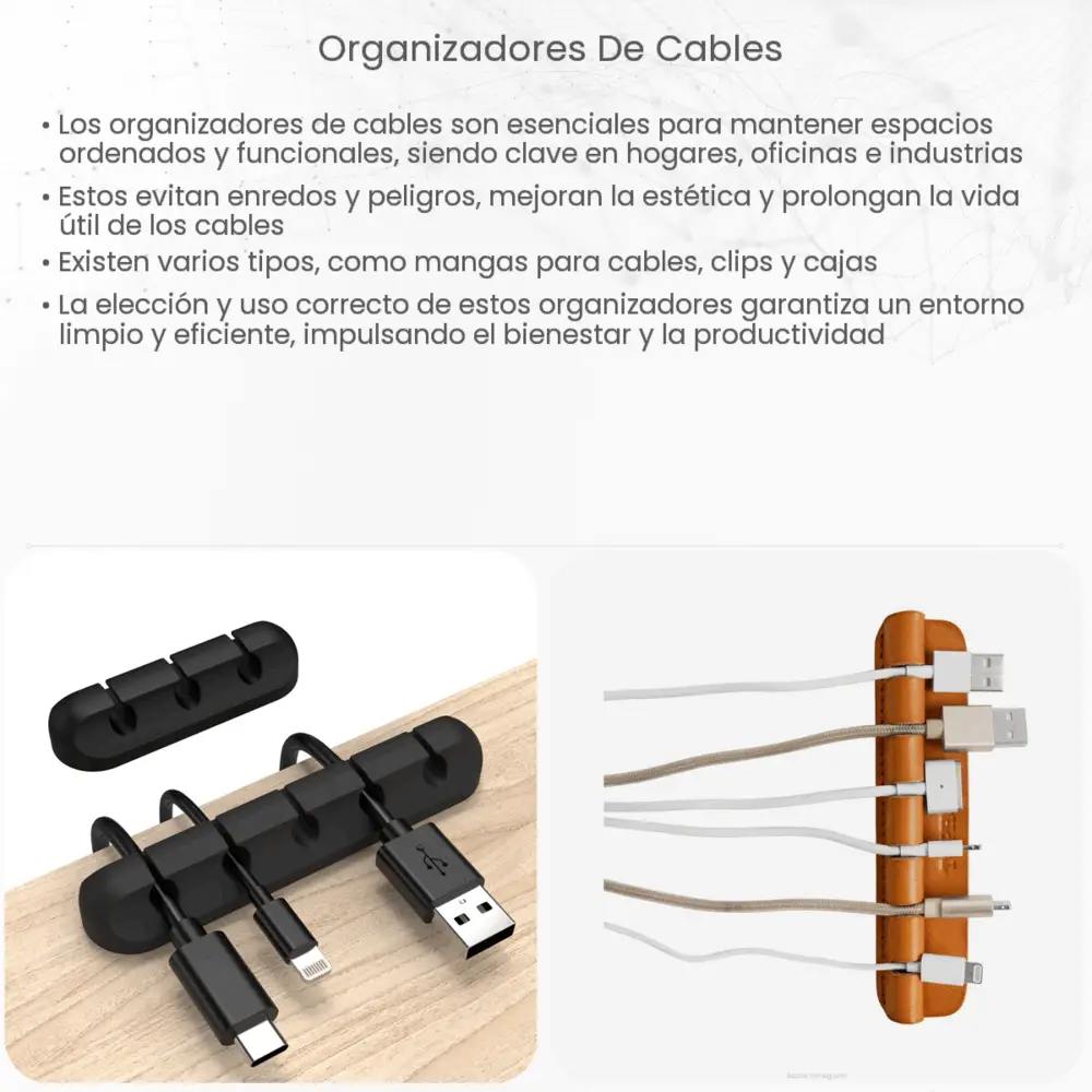 Organizadores de cables  How it works, Application & Advantages