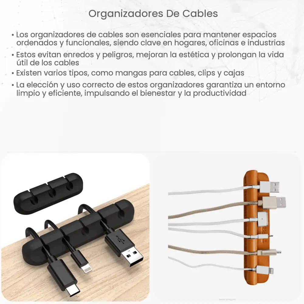 Organizadores de cables