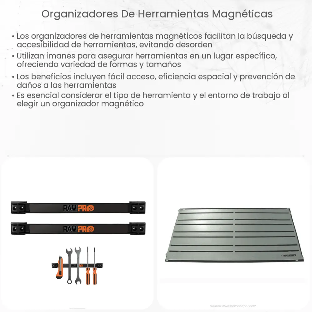 Organizadores de herramientas magnéticas