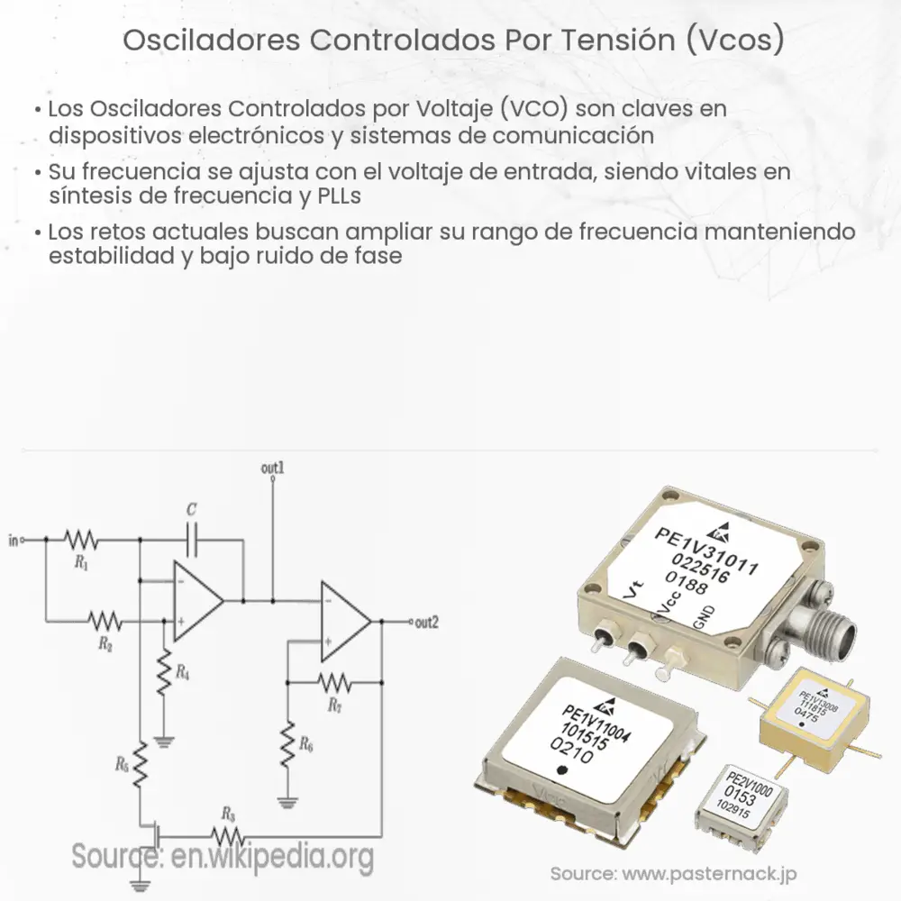 Osciladores controlados por tensión (VCOs)