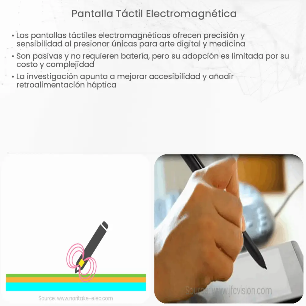 Pantalla táctil electromagnética