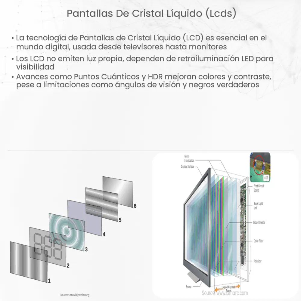 Pantallas de cristal líquido (LCDs)
