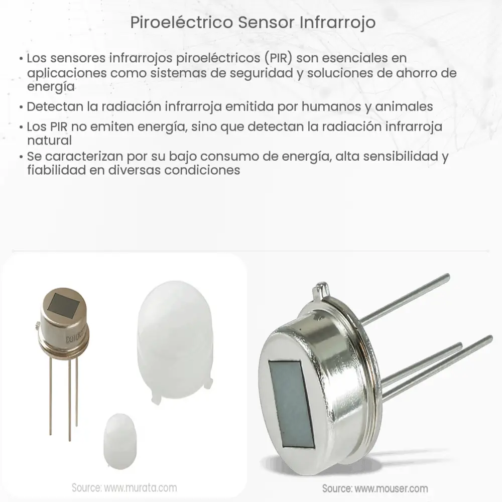 Piroeléctrico sensor infrarrojo