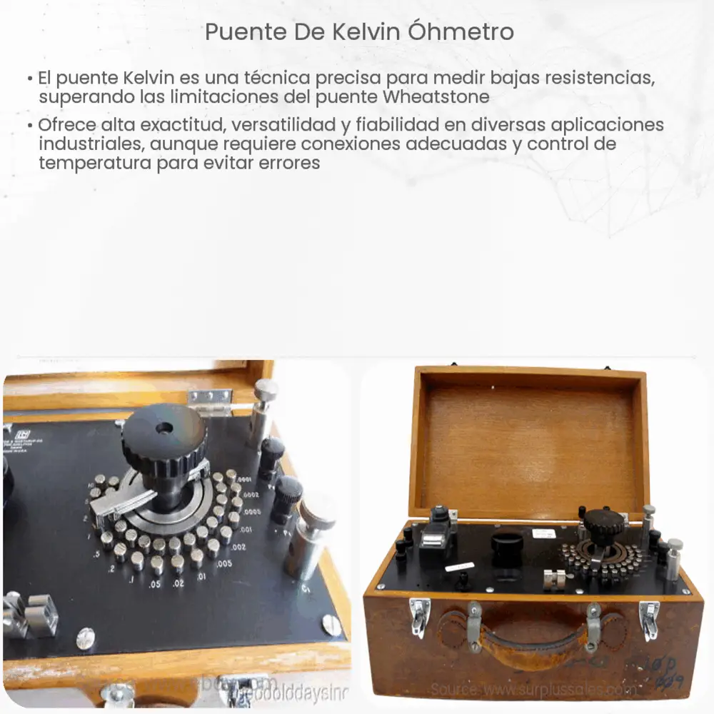 Puente de Kelvin óhmetro
