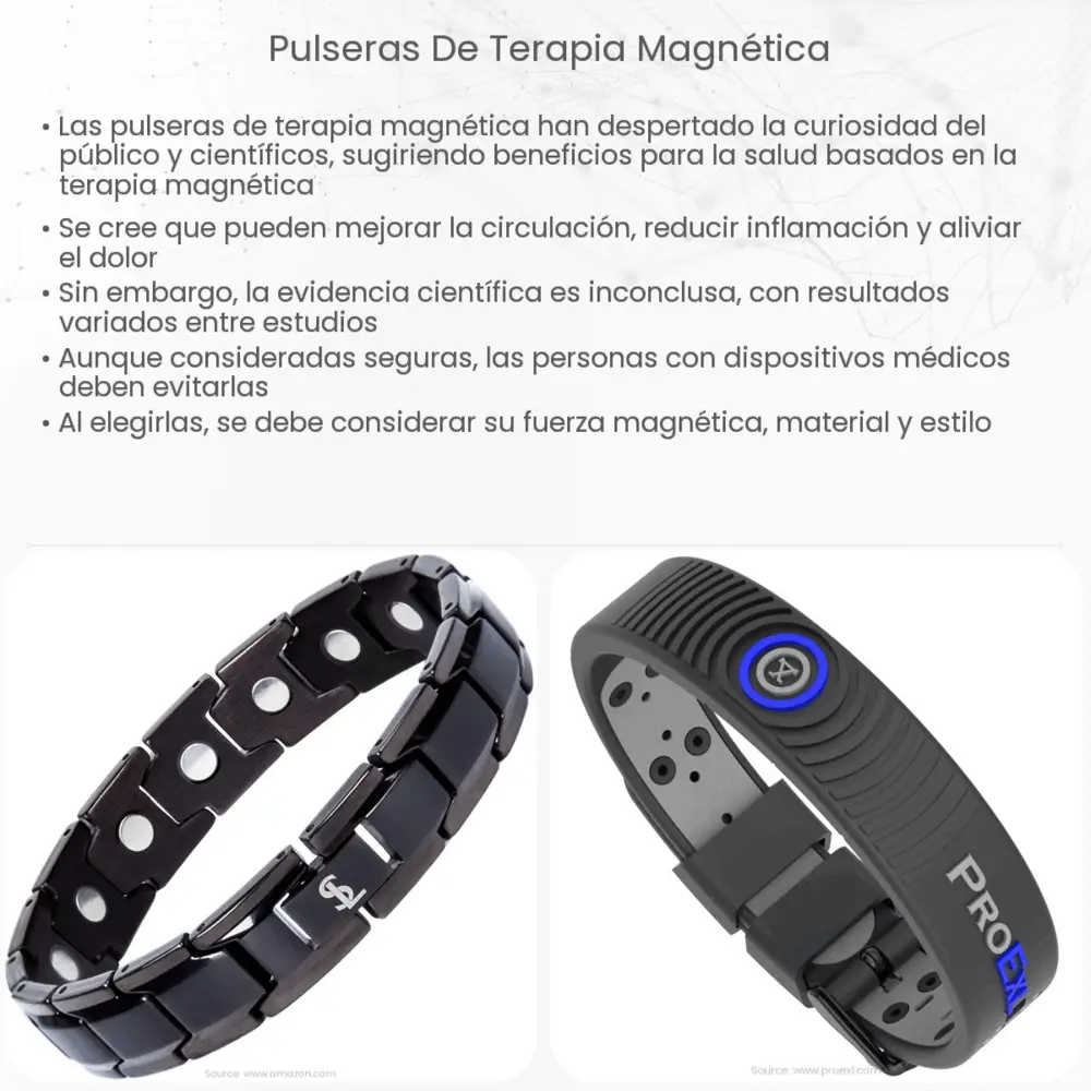 Pulseras de terapia magnética