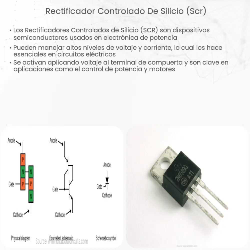 Rectificador controlado de silicio (SCR)