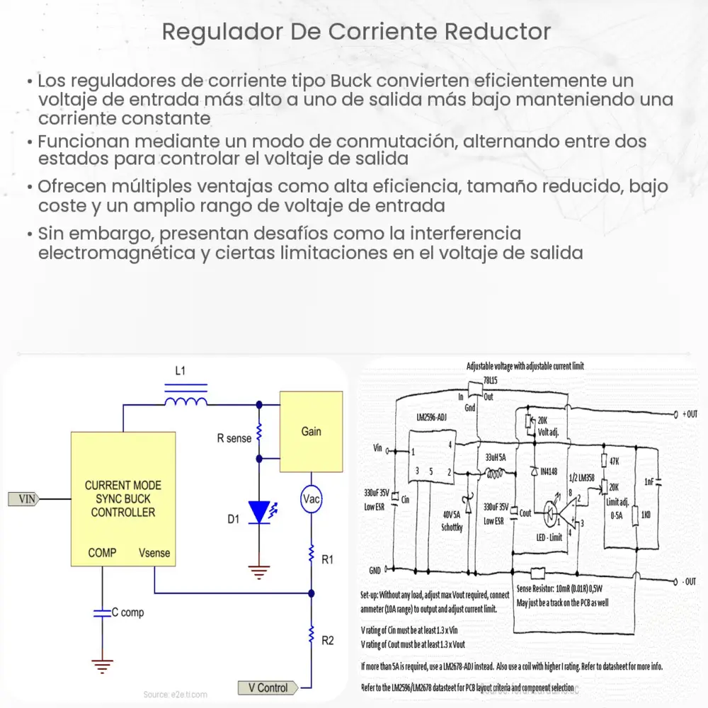 Regulador de corriente reductor