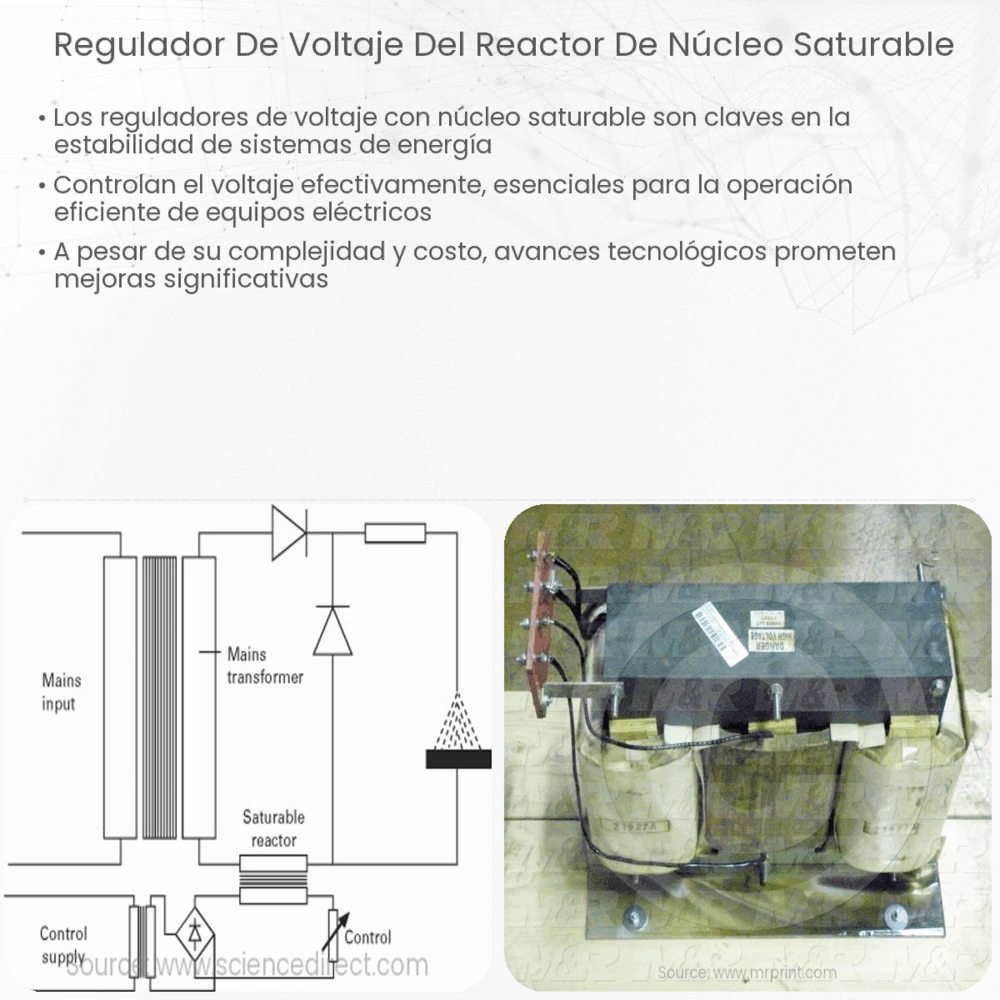 Regulador de voltaje del reactor de núcleo saturable