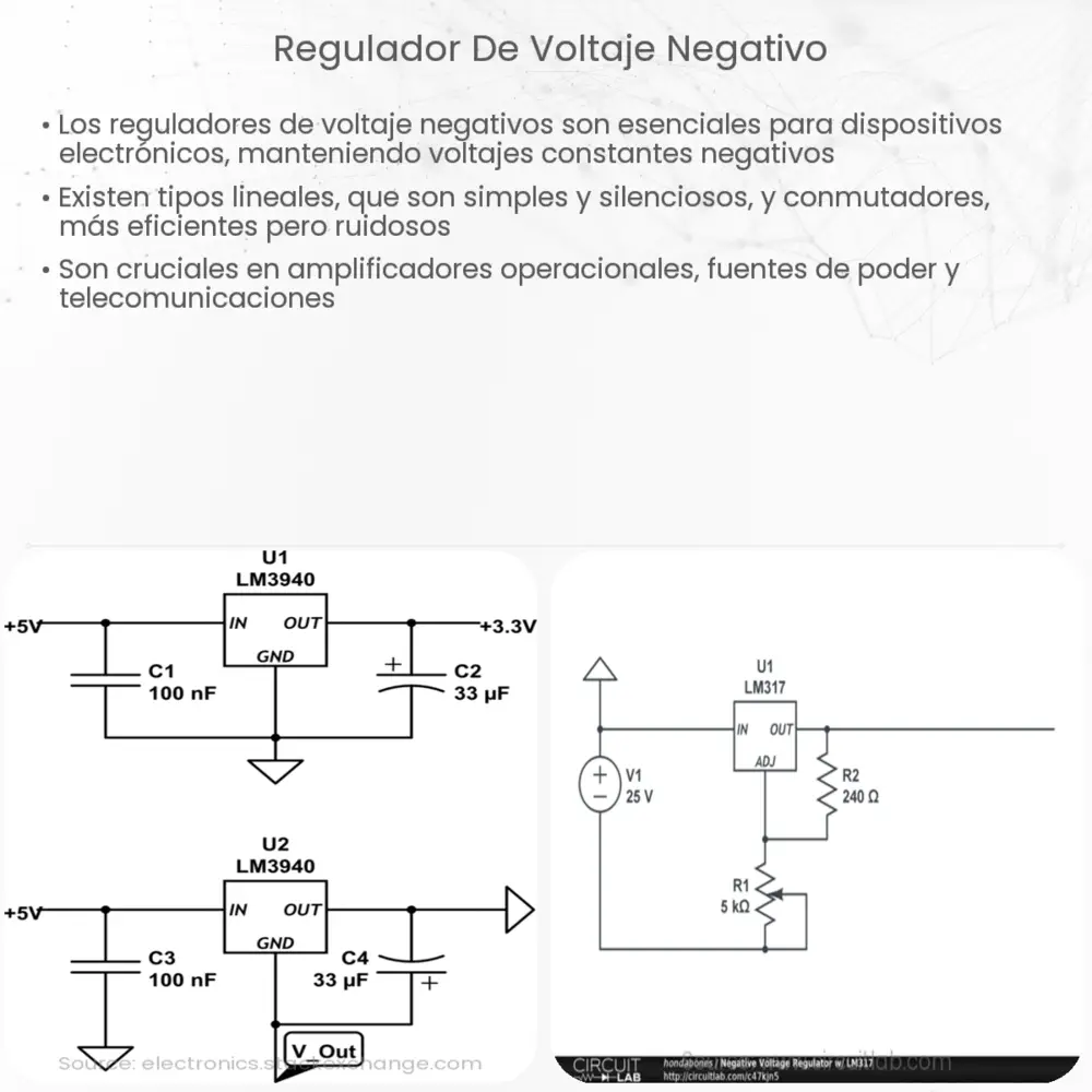 Regulador de voltaje negativo