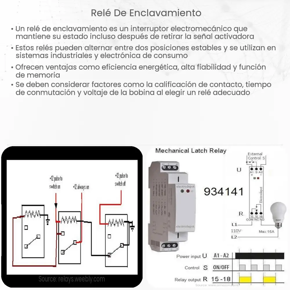 Relé de enclavamiento