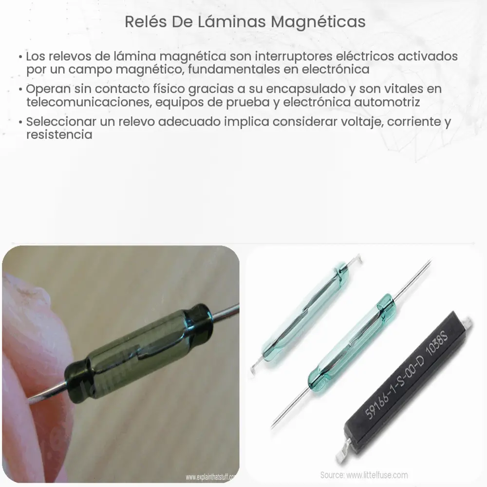 Relés de láminas magnéticas