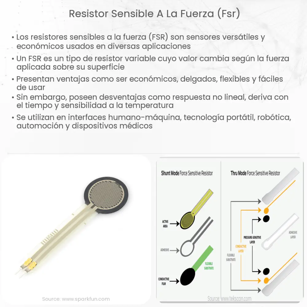 Resistor sensible a la fuerza (FSR)