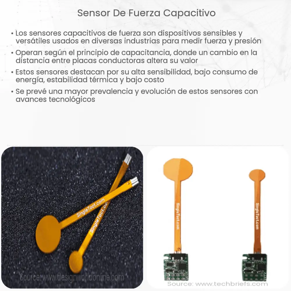 Sensor de fuerza capacitivo