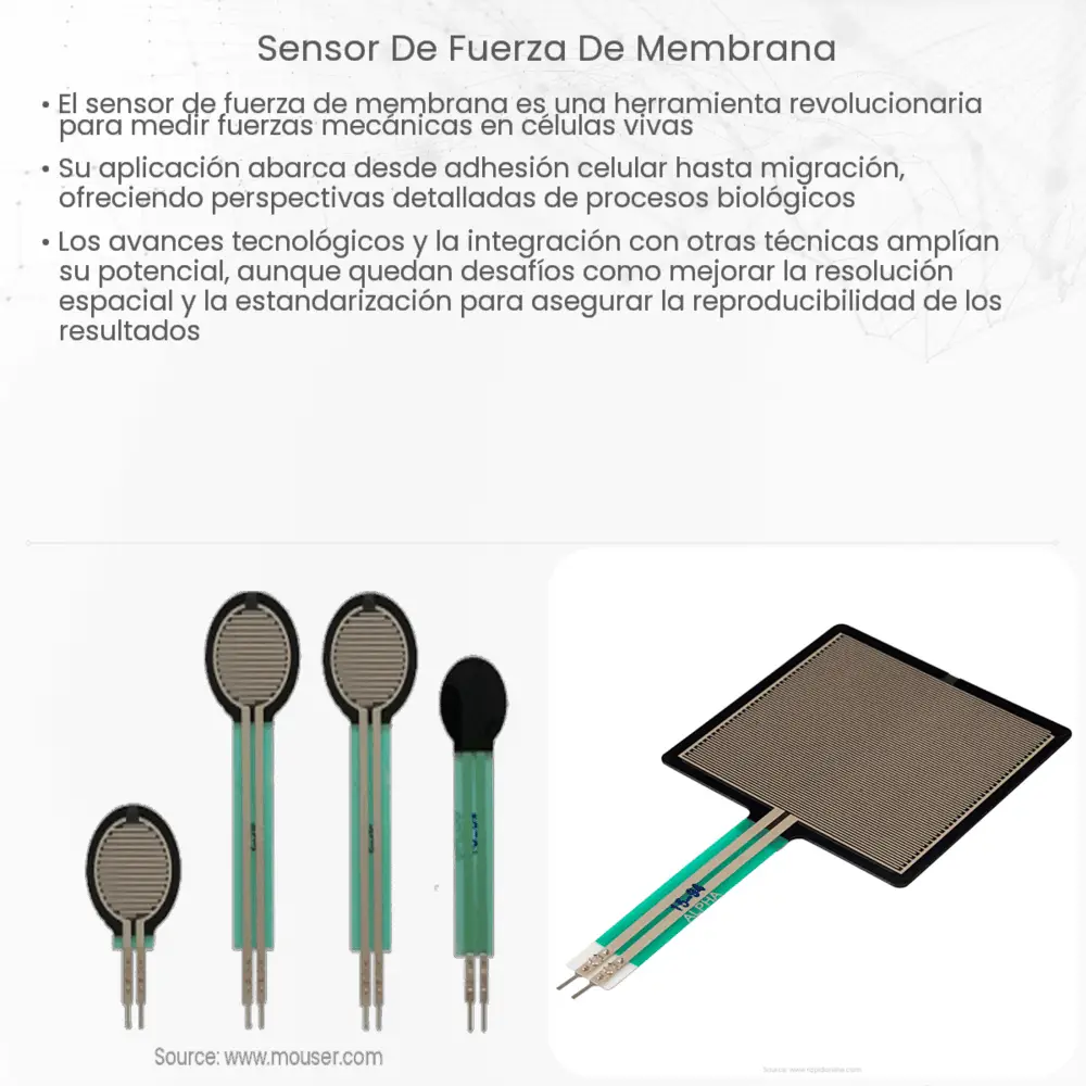 Sensor de fuerza de membrana