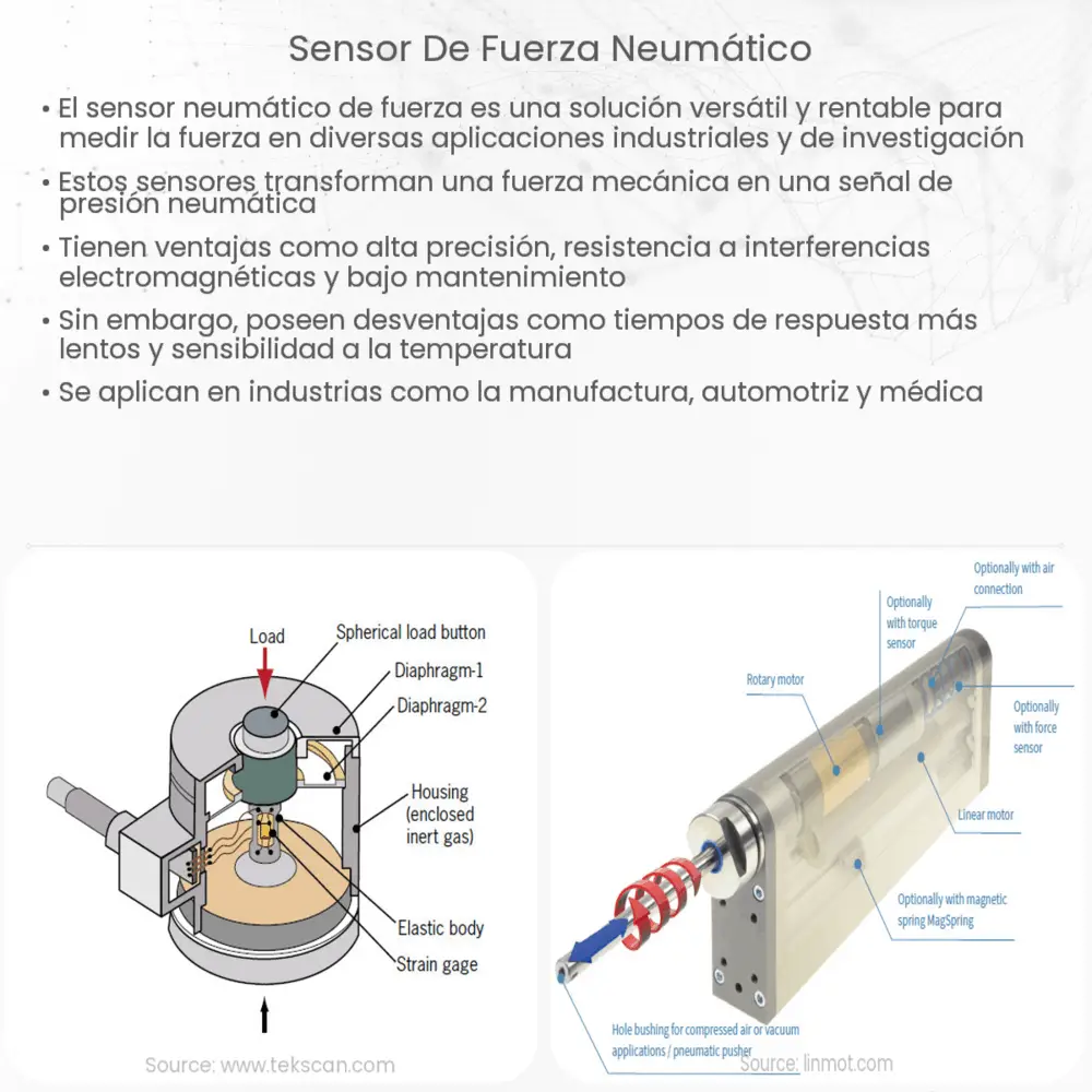 Sensor de fuerza neumático