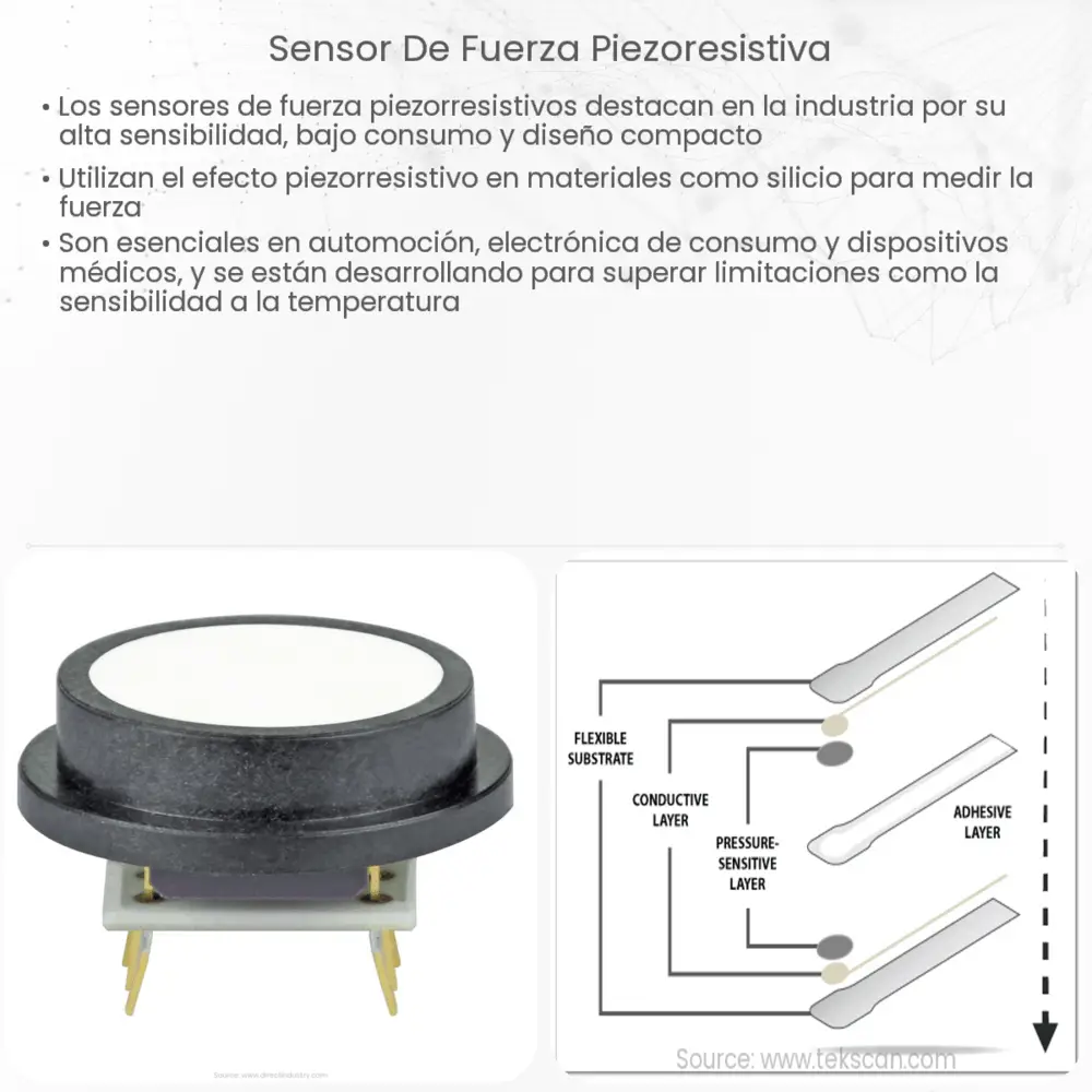 Sensor de fuerza piezoresistiva