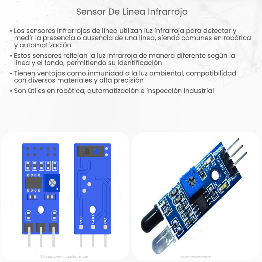 Sensor de línea infrarrojo