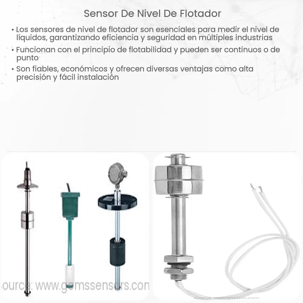 Sensor de nivel de flotador