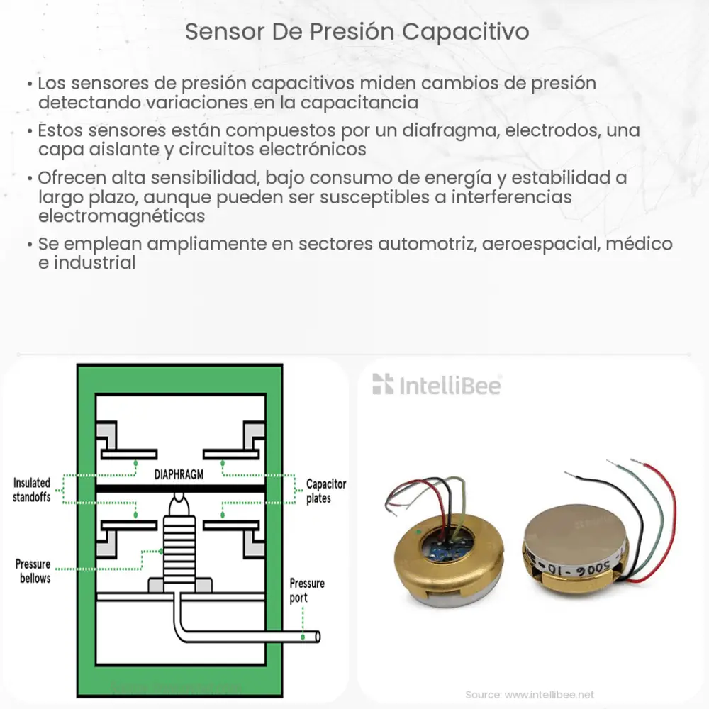 Sensor de presión capacitivo