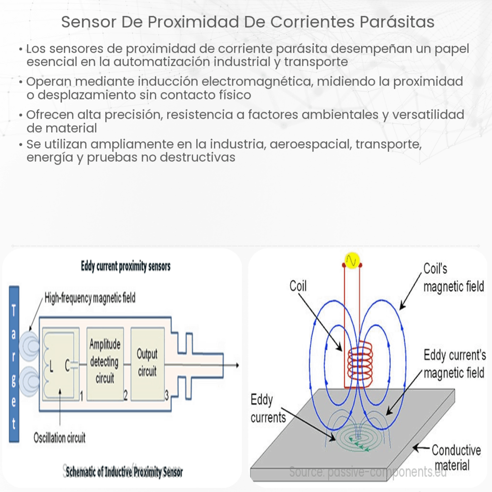 Sensor de proximidad de corrientes parásitas