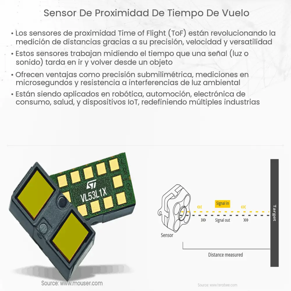 Sensor de proximidad de tiempo de vuelo