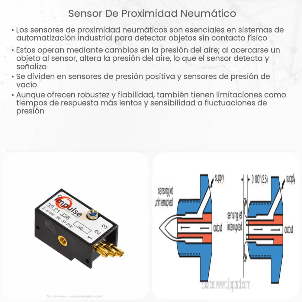 Sensor de proximidad neumático