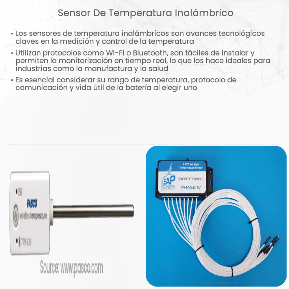 Sensor de temperatura inalámbrico