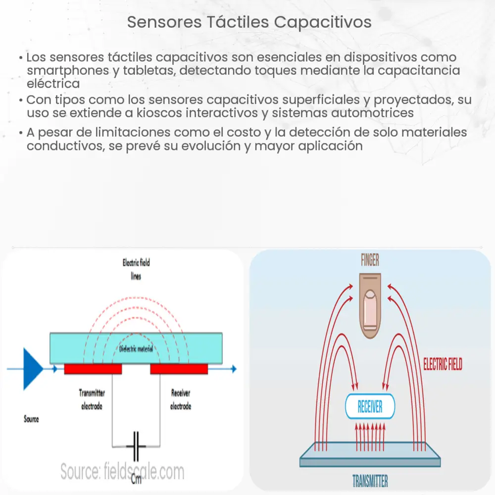 Sensores táctiles capacitivos