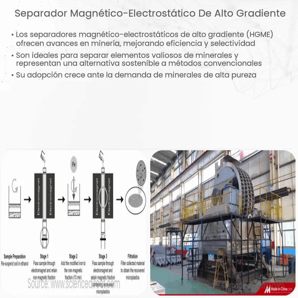 Separador magnético-electrostático de alto gradiente