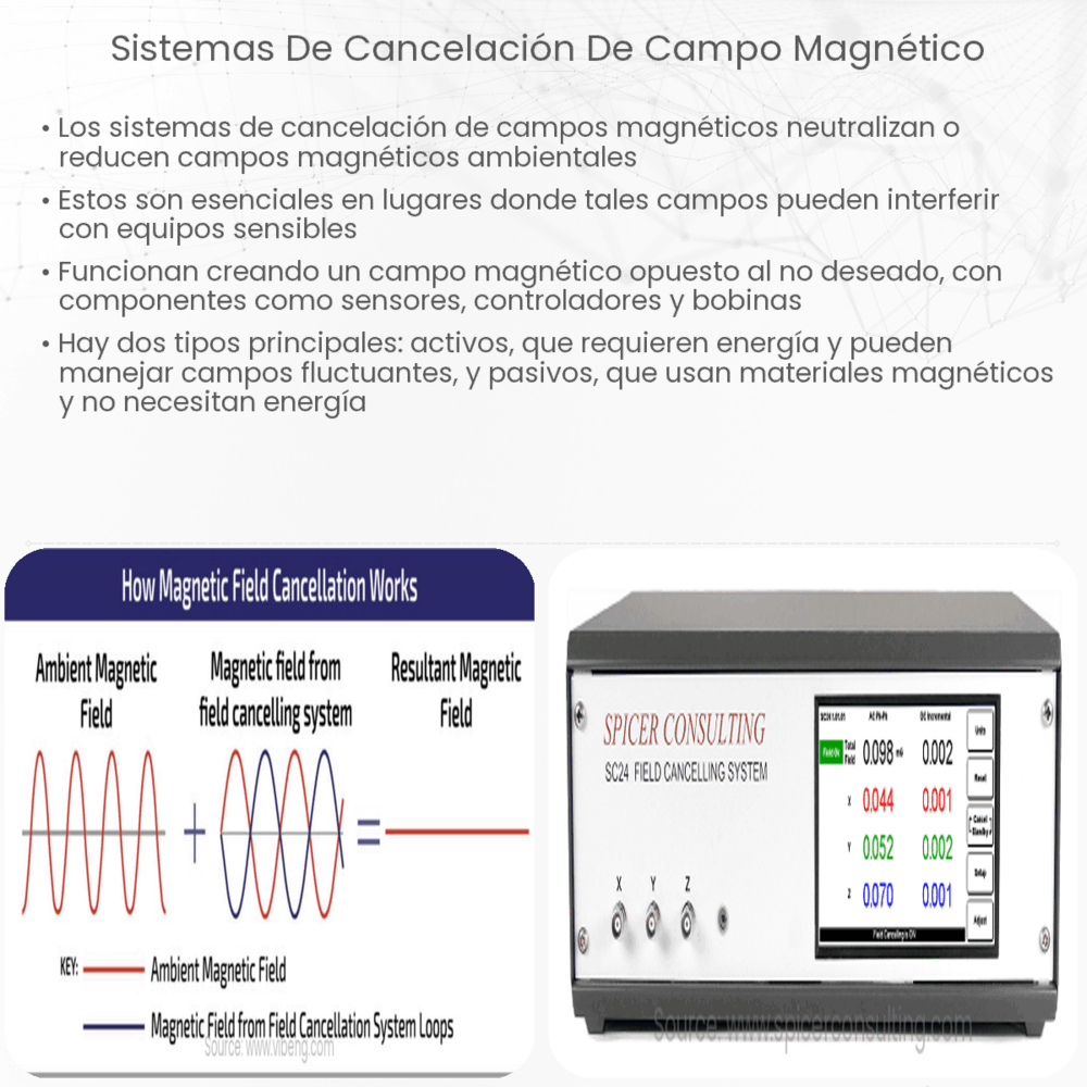 Sistemas de cancelación de campo magnético