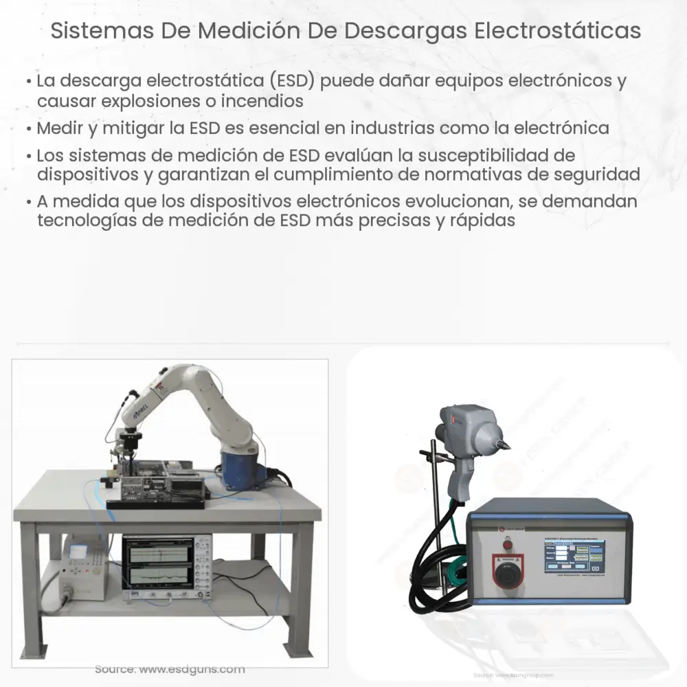 Sistemas de medición de descargas electrostáticas