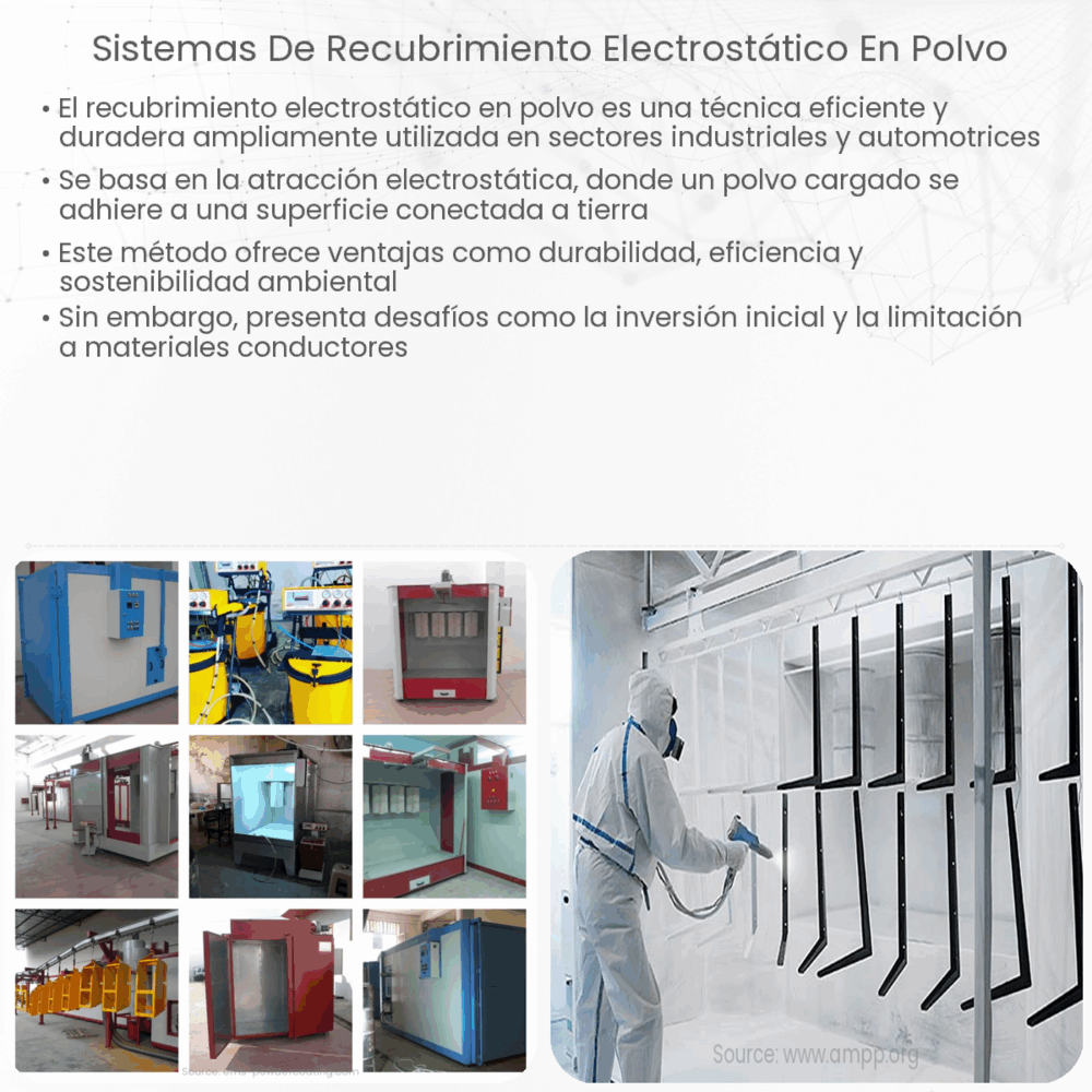 Sistemas de recubrimiento electrostático en polvo