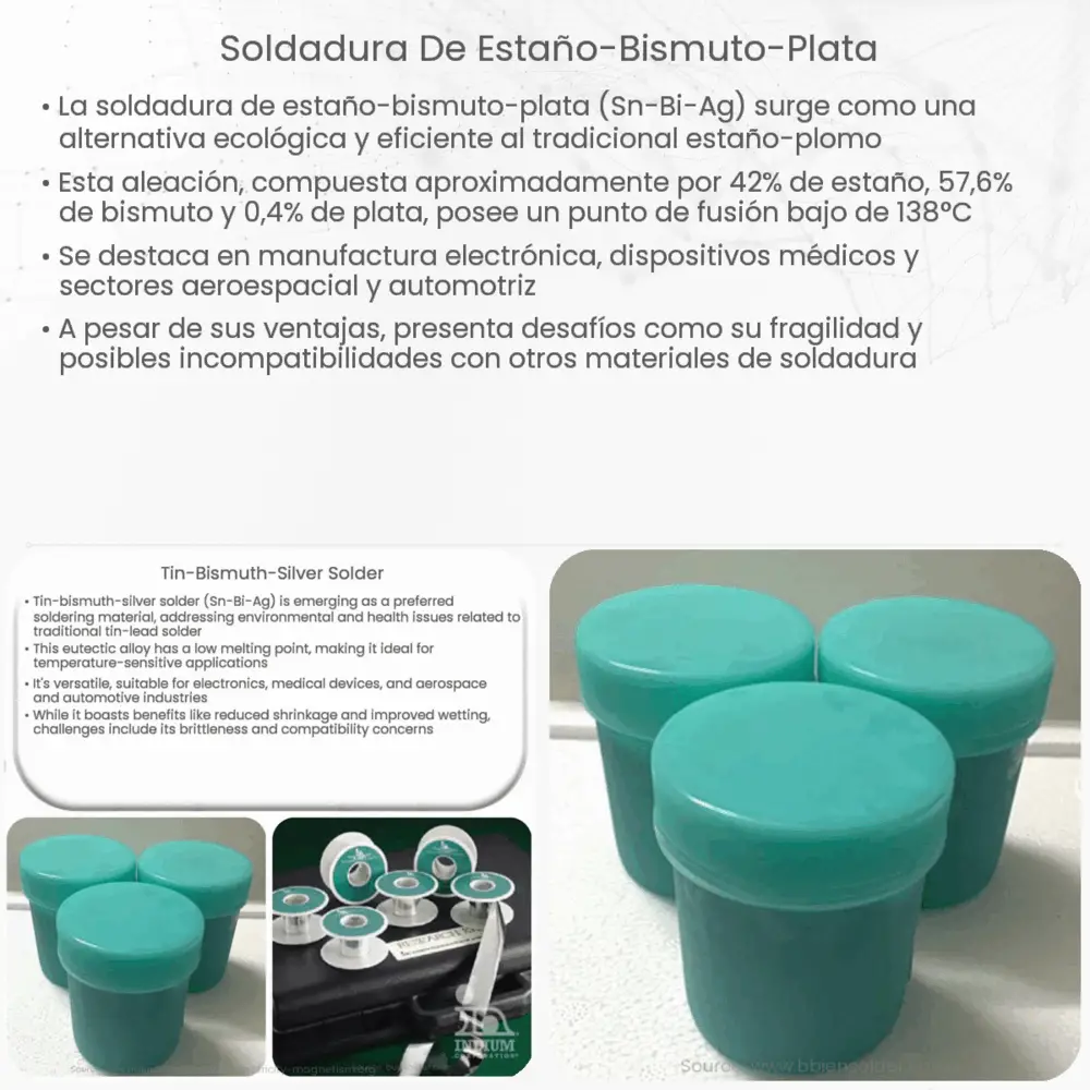 Soldadura de Estaño-Bismuto-Plata